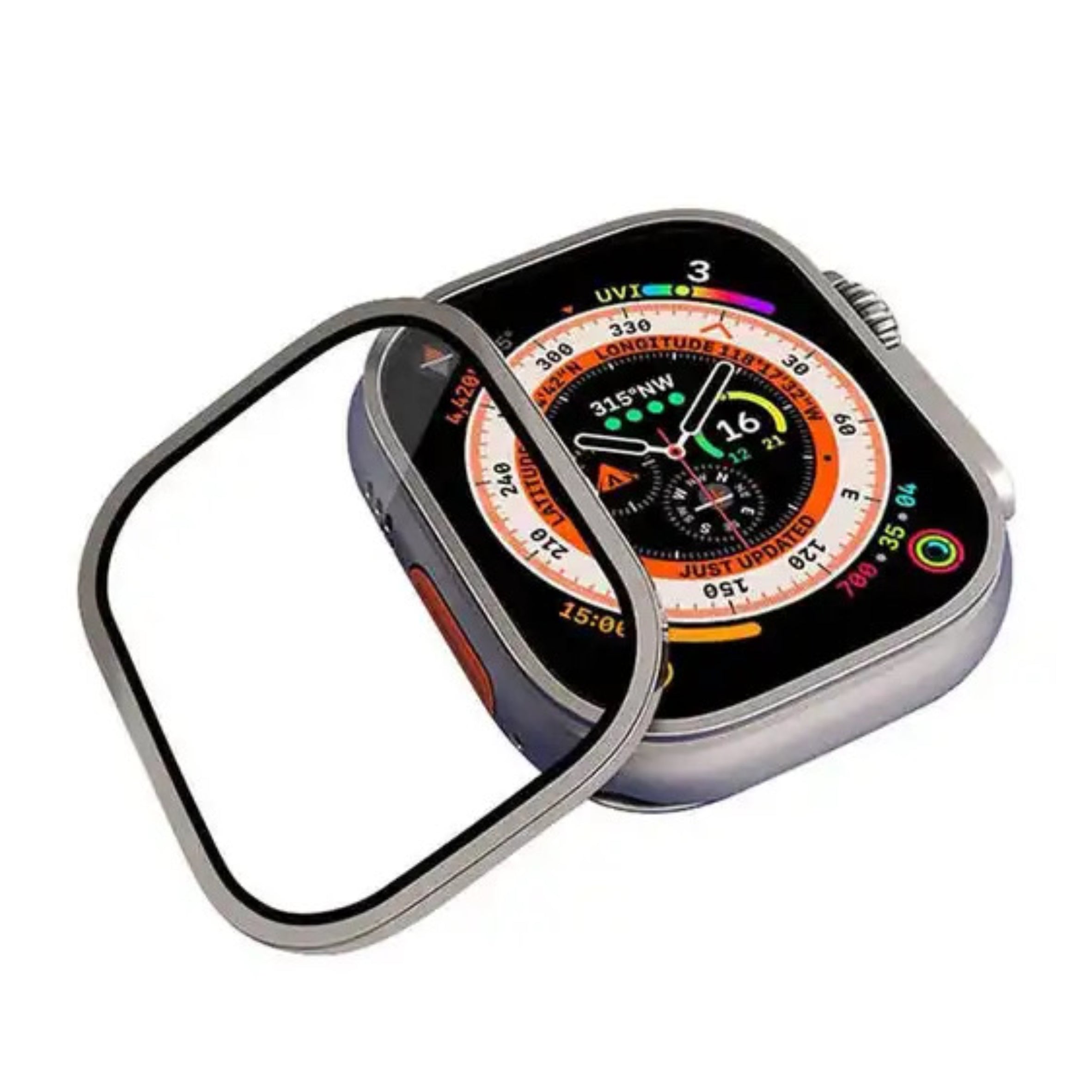 Titanium Frame Screen Protector for Apple Watch Ultra
